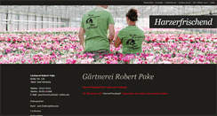 Desktop Screenshot of gaertnerei-pake.de
